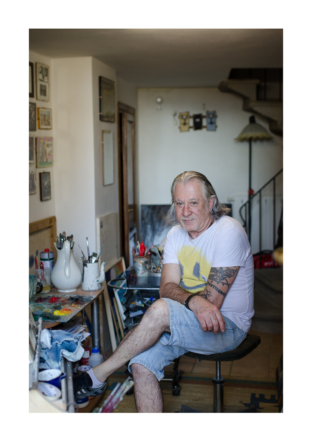 Borgo Museo Festival 2019 - Pieralberto Luzzana nel suo atelier a Castagno.jpg